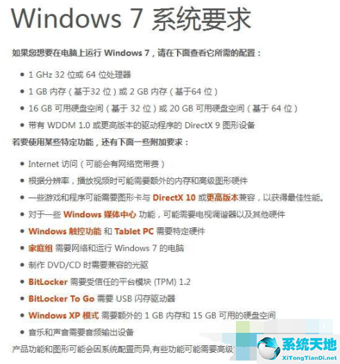 win7 最低(win7系统要求最低配置)