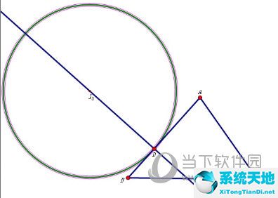 几何画板三角形的旁心和旁切圆(几何画板怎么作三角形的旁切圆 制作教程介绍一下)