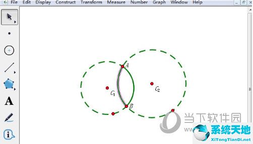 几何画板制作两圆位置关系(几何画板两圆相切)