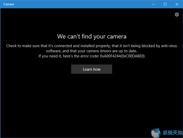 我们无法在Win10 64位系统上找到您的相机